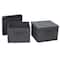Household Essentials Canvas Storage Boxes with Lids, 2ct.